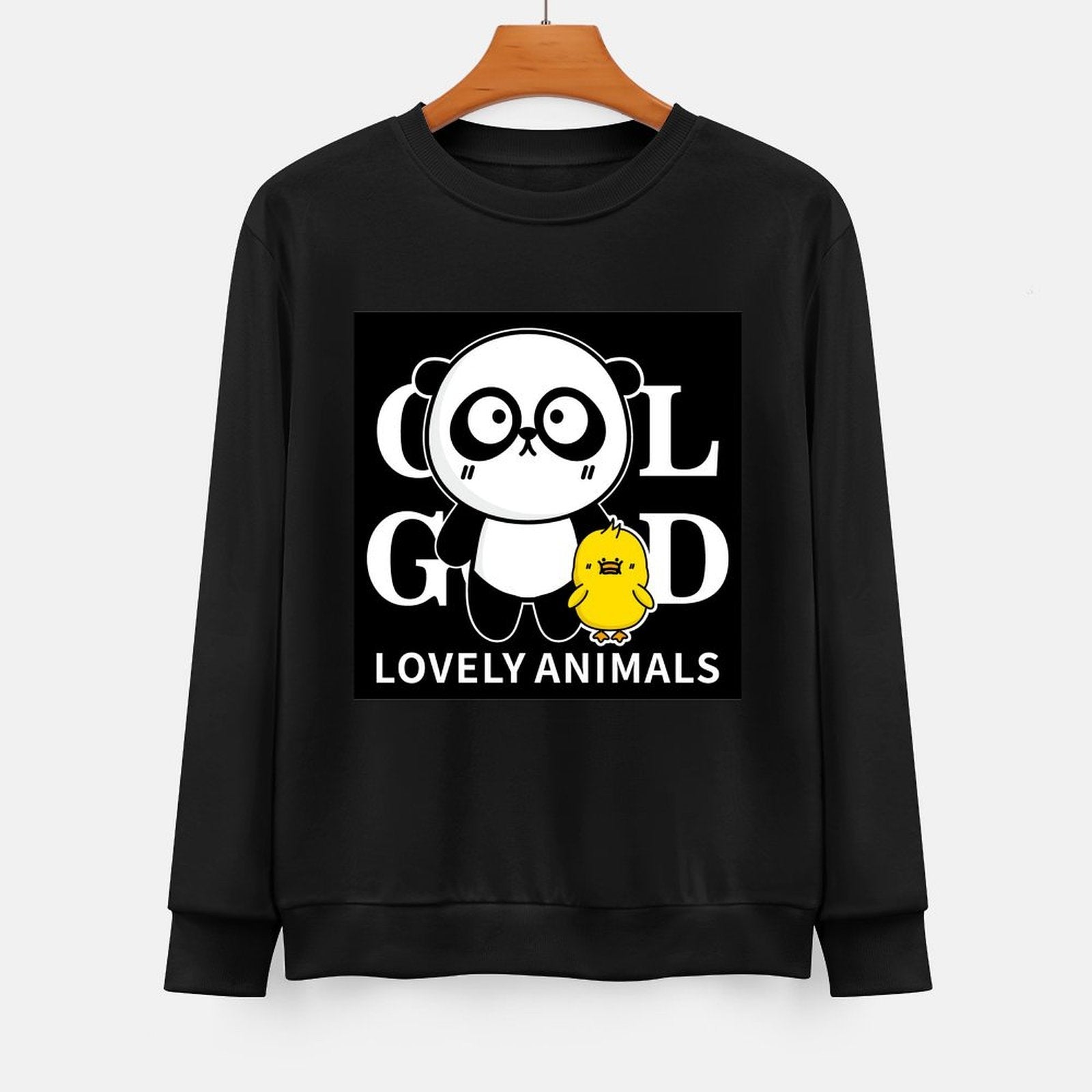 Front Patterned Long Sleeve TopCasual Relaxed